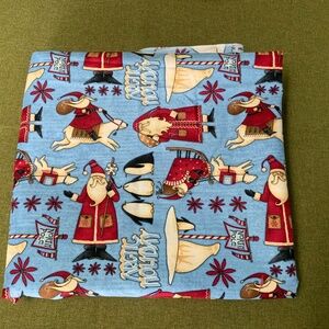 Brand New Debbie Mumm Christmas Santa Fabric Material 5 Yds